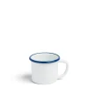 Discount Daylesford Organic White & Blue Enamel Mug