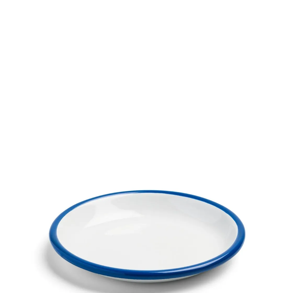 Clearance Daylesford Organic White & Blue Enamel Plate Small