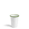 Outlet Daylesford Organic White & Green Large Enamel Tumbler