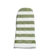 New Daylesford Organic White & Green Stripe Oven Glove