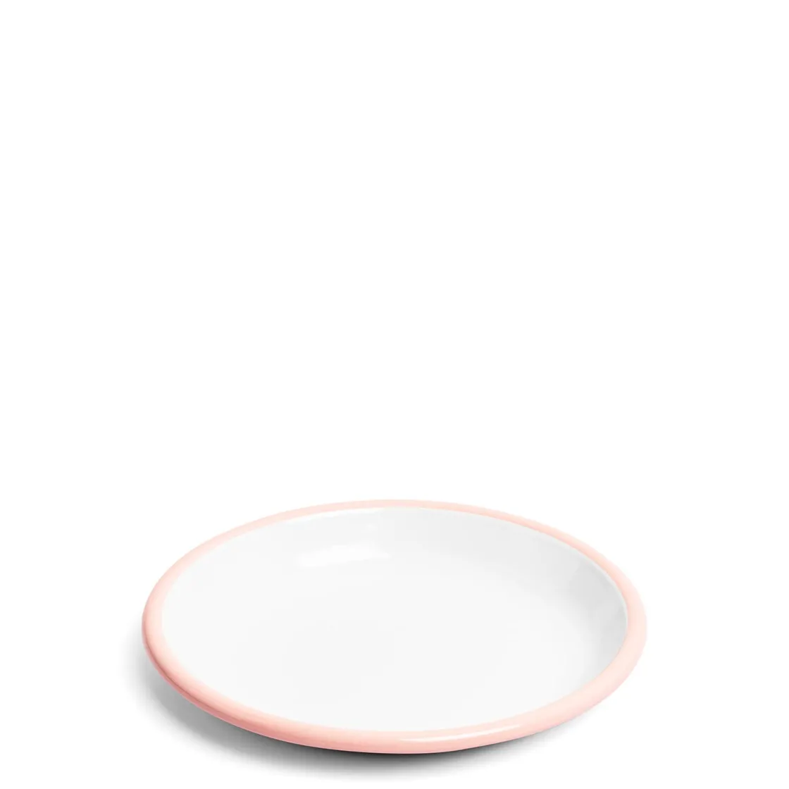 Discount Daylesford Organic White & Pink Enamel Plate 20cm