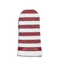 Hot Daylesford Organic White & Red Stripe Oven Glove