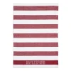 Best Daylesford Organic White & Red Stripe Tea Towel