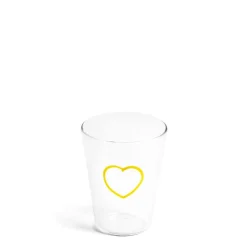 Clearance Daylesford Organic Yellow Heart Glass