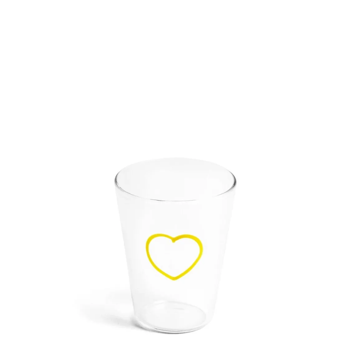 Clearance Daylesford Organic Yellow Heart Glass